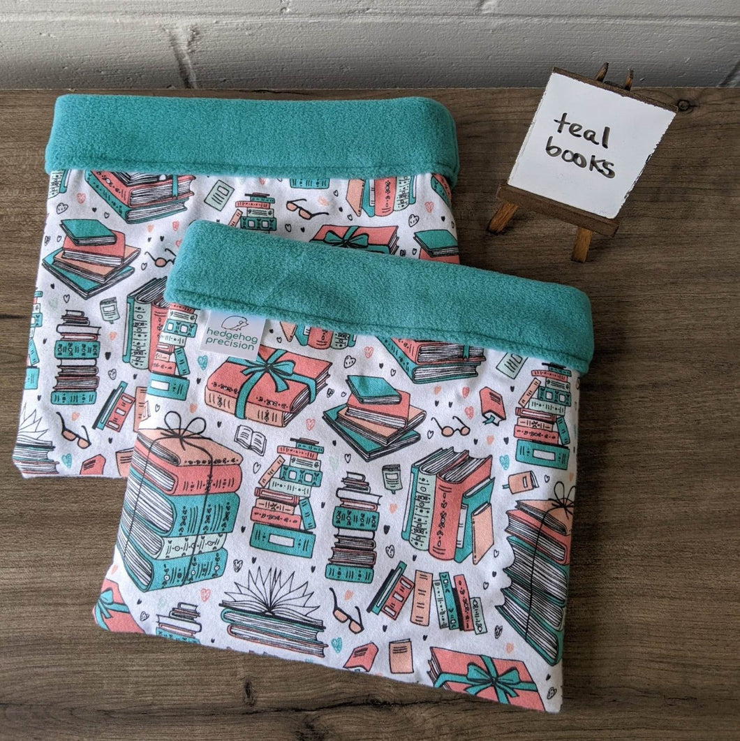 Teal Books - Hedgie Snuggle Bag